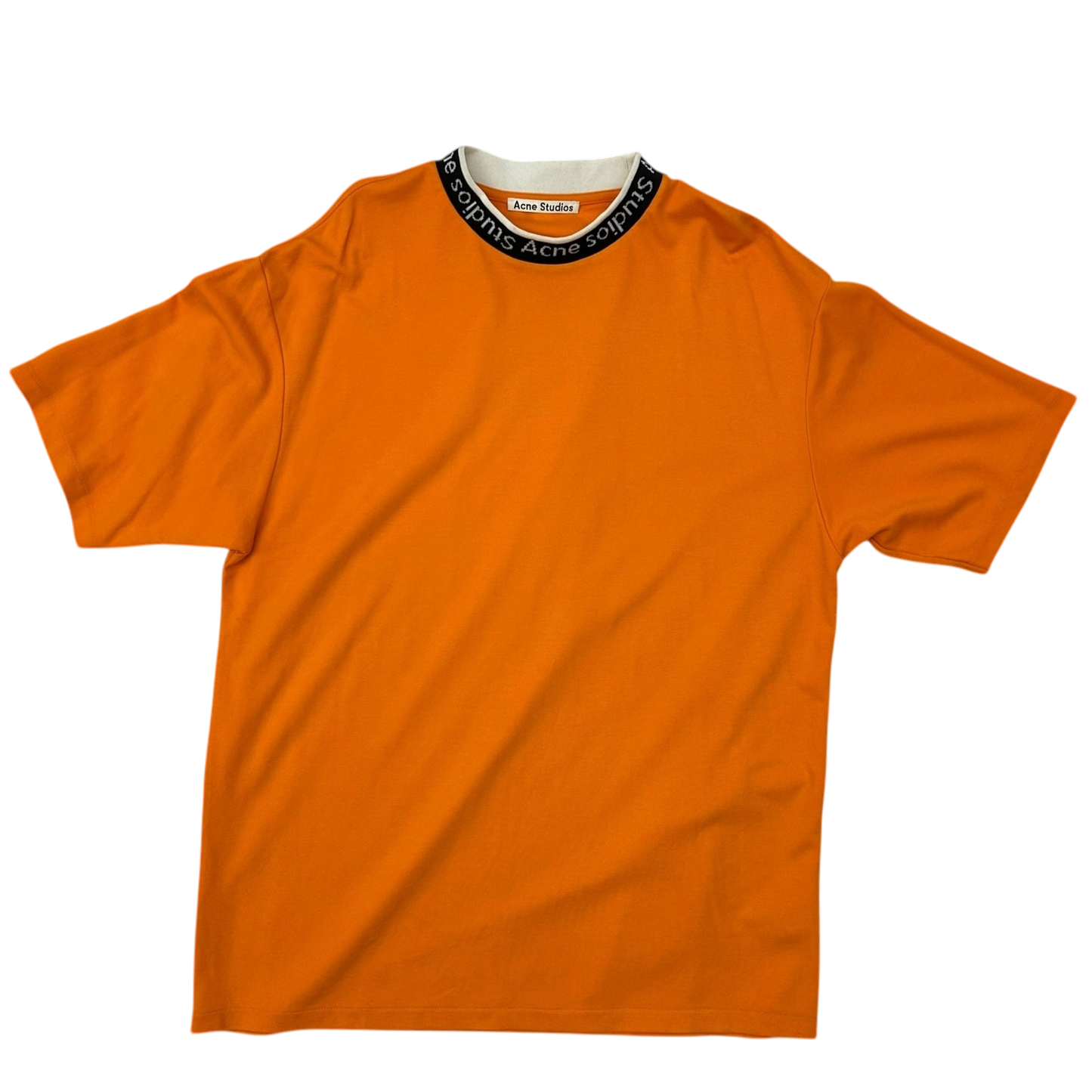 Acne Studios Jacquard Logo T-Shirt Orange (Fits L)