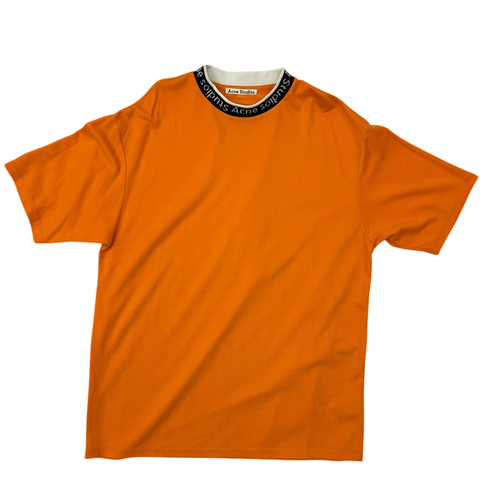 Acne Studios Jacquard Logo T-Shirt Orange (Fits L)