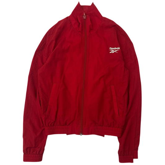 2018 Vetements x Reebok Reworked Distressed Track Jacket Red (Size S Womens)