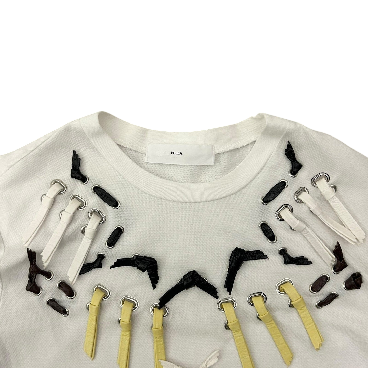 Toga Pulla Ribbon T-Shirt White (Fits S-M Womens)