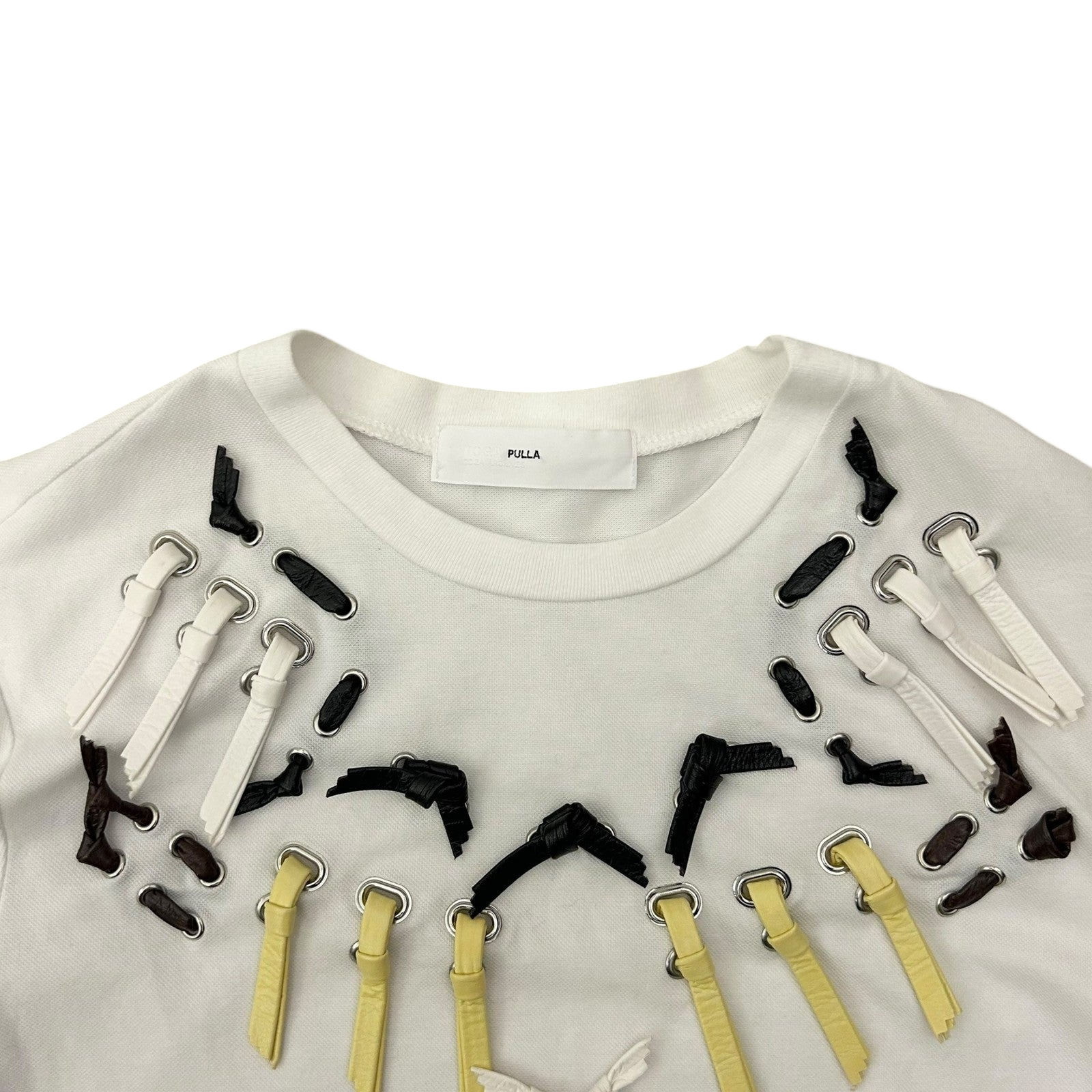 Toga Pulla Ribbon T-Shirt White (Fits S-M Womens)