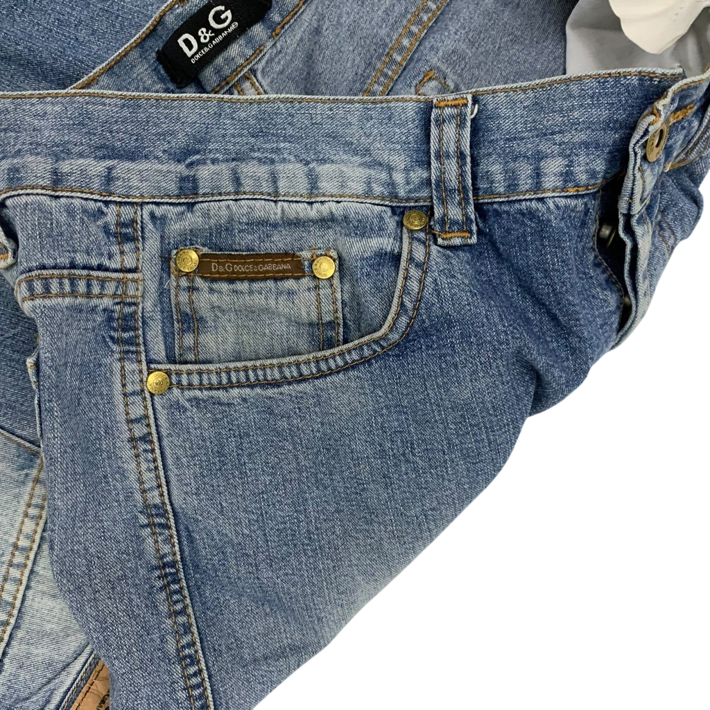 Dolce & Gabbana 90s Double-Waist Jeans (Size 32)