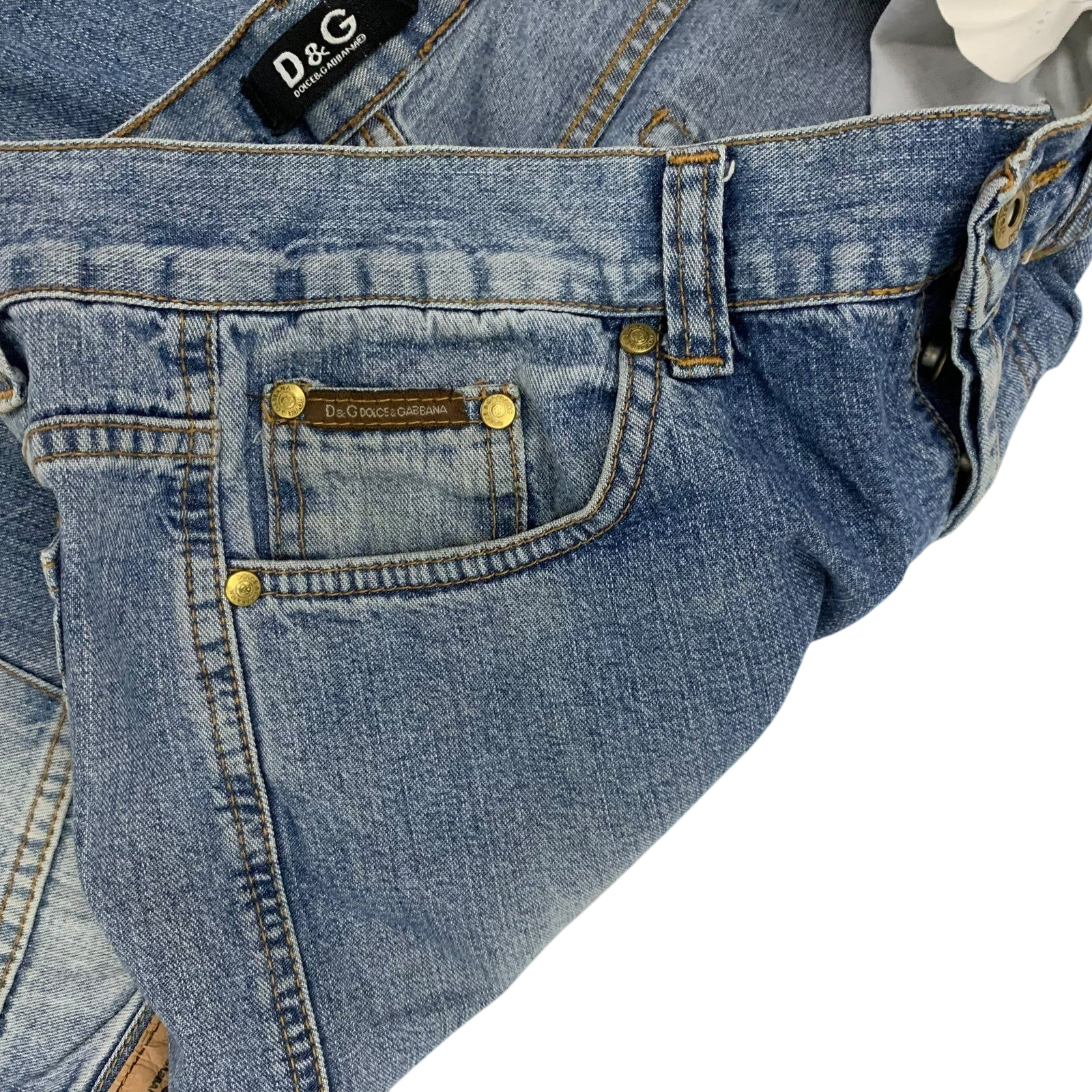 Dolce & Gabbana 90s Double-Waist Jeans (Size 32)