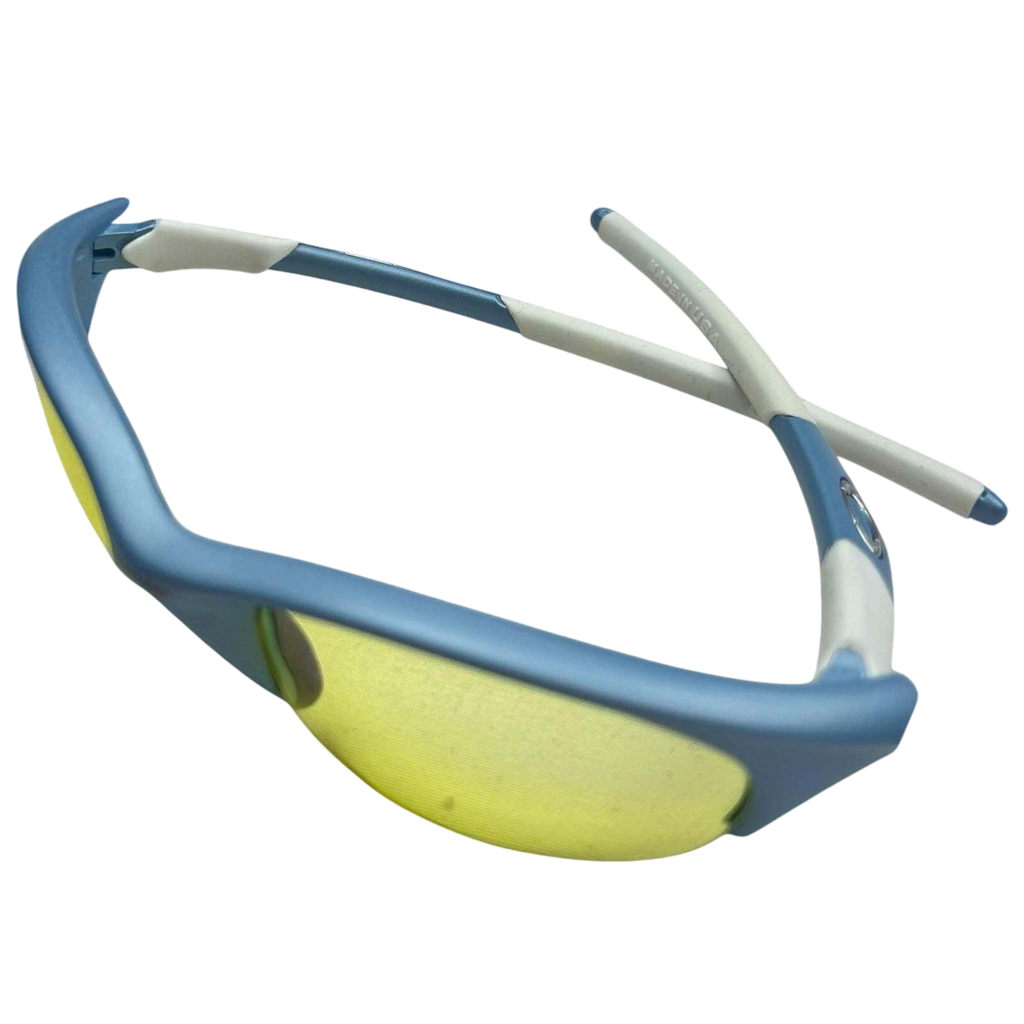 Vintage Oakley Half Jacket 1.0 Blue / White (with yellow lens)