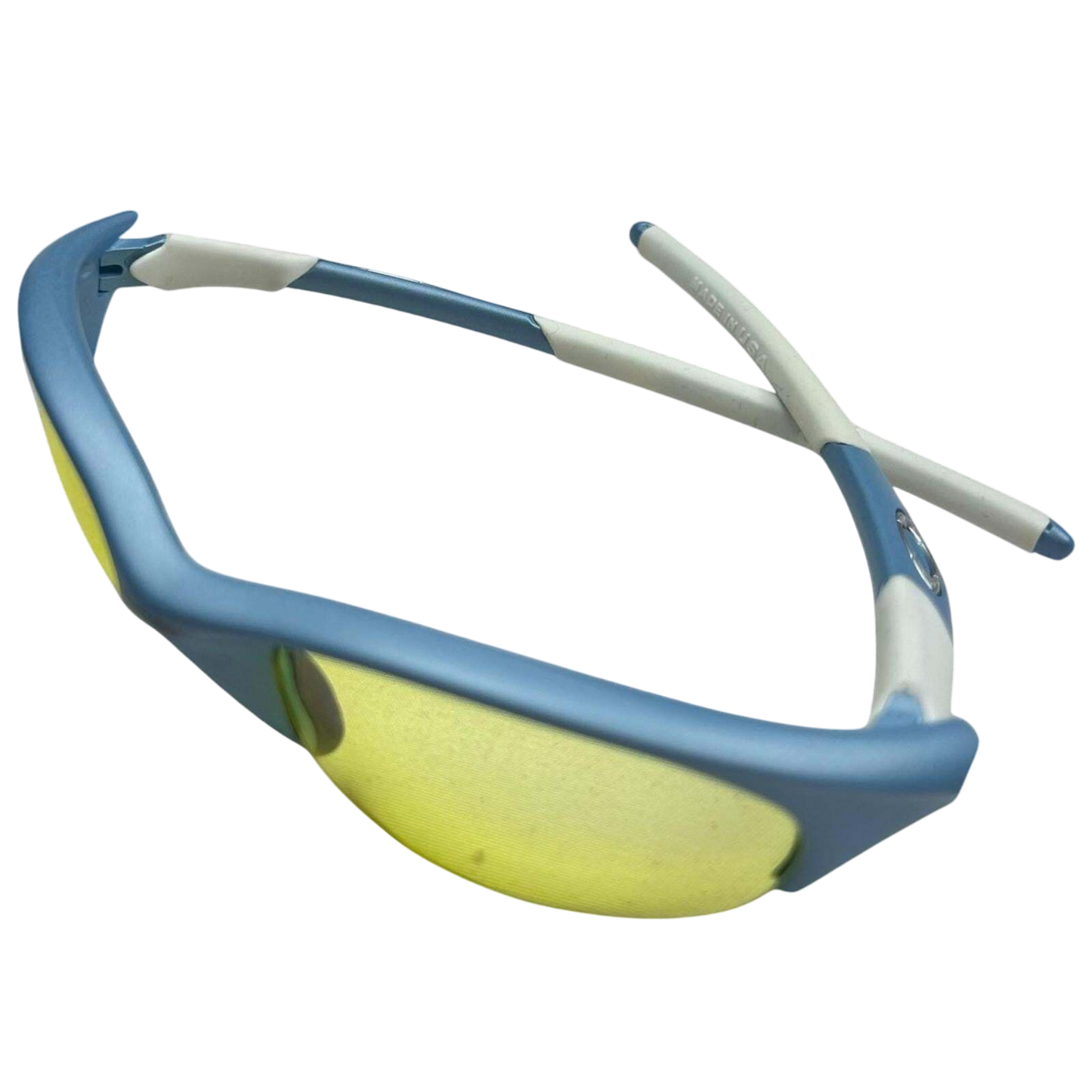 Vintage Oakley Half Jacket 1.0 Blue / White (with yellow lens)