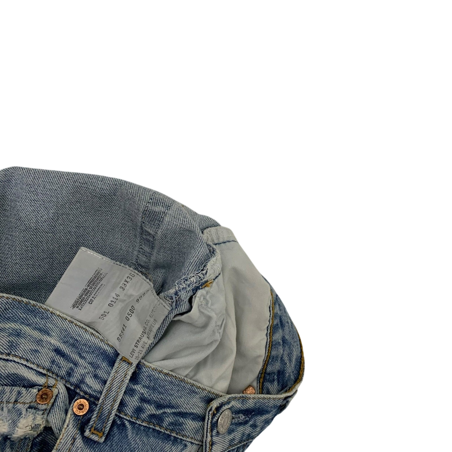 Levi’s Vintage Custom-Patchwork 501 Jeans (Size 32”)