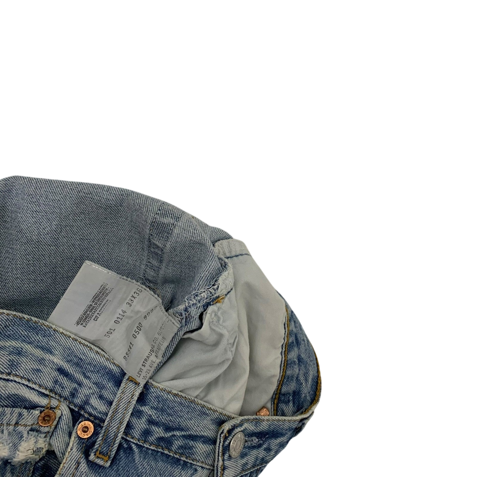 Levi’s Vintage Custom-Patchwork 501 Jeans (Size 32”)