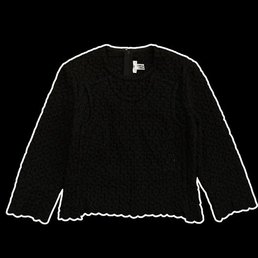 AD2012 Comme Des Garçons Black Wool Blend Top (Fits S)