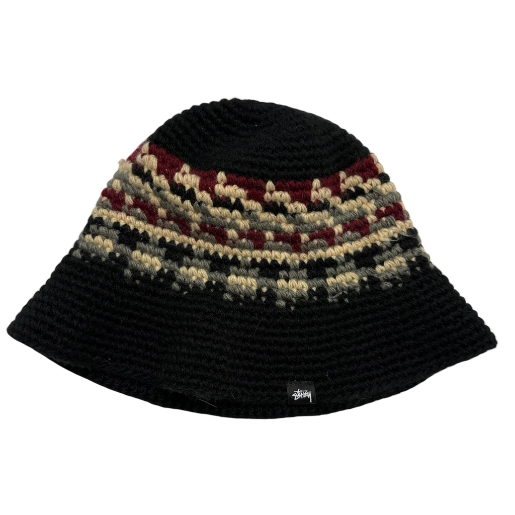 Stussy Japan AW22 Fairisle Bucket Hat Black