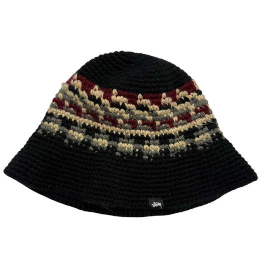 Stussy Japan AW22 Fairisle Bucket Hat Black