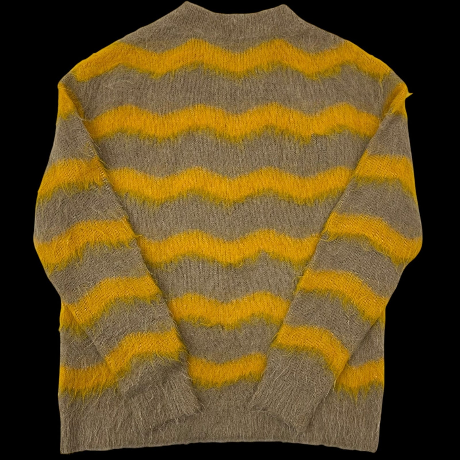 Acne Studios Kristoffer Mohair Striped Sweater Brown / Yellow (Fits M-L)