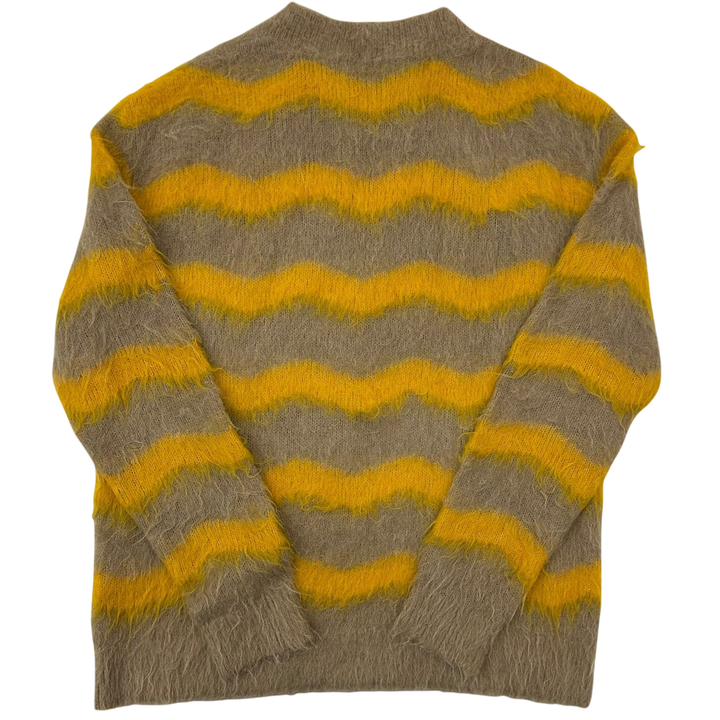 Acne Studios Kristoffer Mohair Striped Sweater Brown / Yellow (Fits M-L)