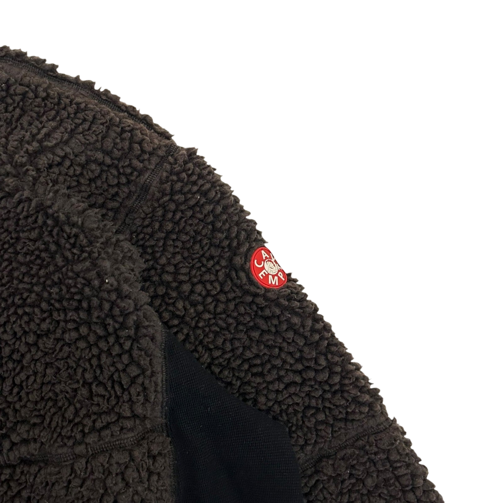 Cav Empt AW18 Boa Fleece Paneled Crewneck Brown/Black (Fits M-L)