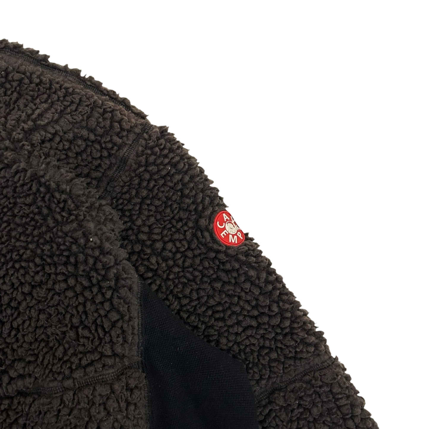 Cav Empt AW18 Boa Fleece Paneled Crewneck Brown/Black (Fits M-L)