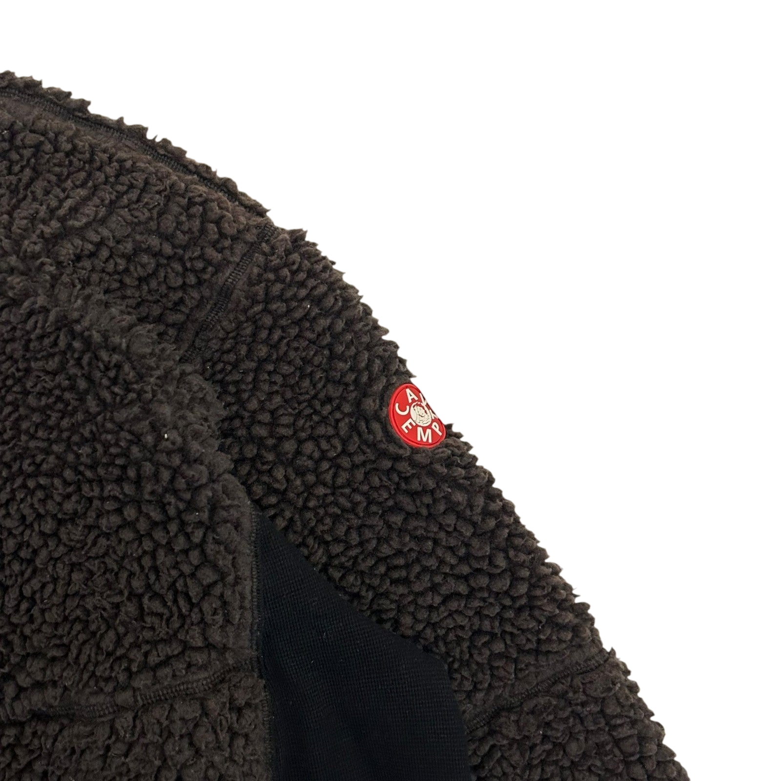 Cav Empt AW18 Boa Fleece Paneled Crewneck Brown/Black (Fits M-L)