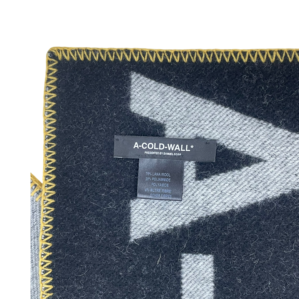A-COLD-WALL Wool Printed Scarf Grey / Black (One Size)