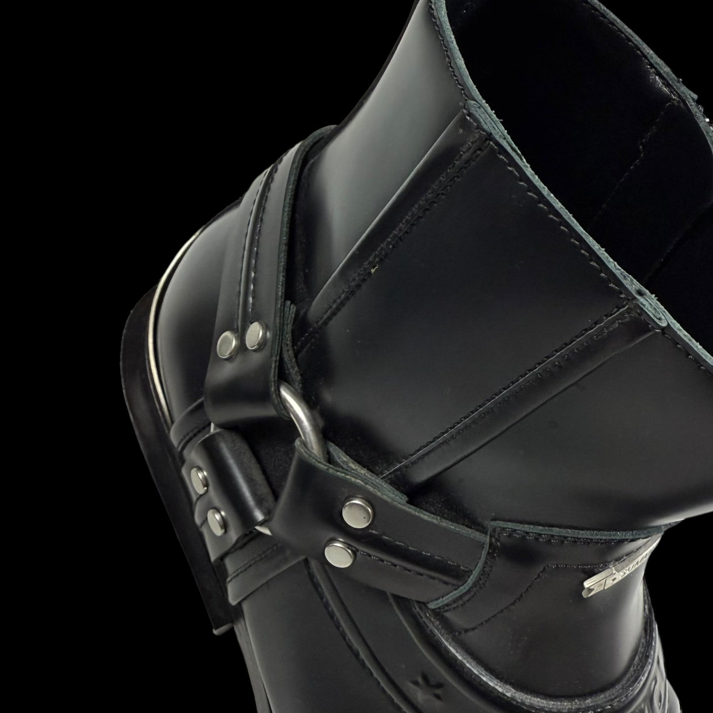Balenciaga SS19 Santiag Harness Leather Boots Black (fits US11)