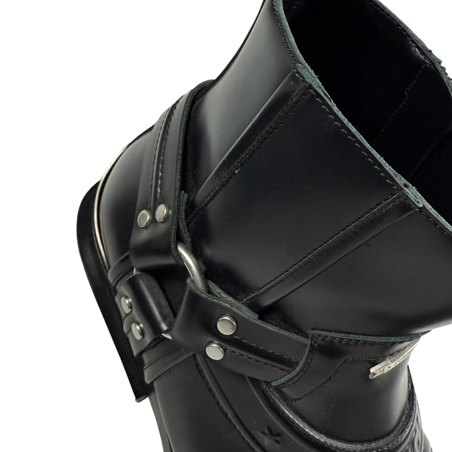 Balenciaga SS19 Santiag Harness Leather Boots Black (fits US11)