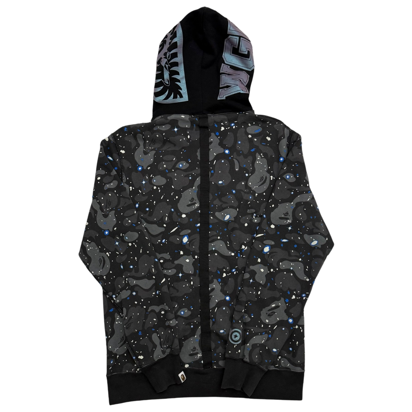 BAPE (A Bathing Ape) Space Camo Shark Hoodie Black/Grey (Fits XL)