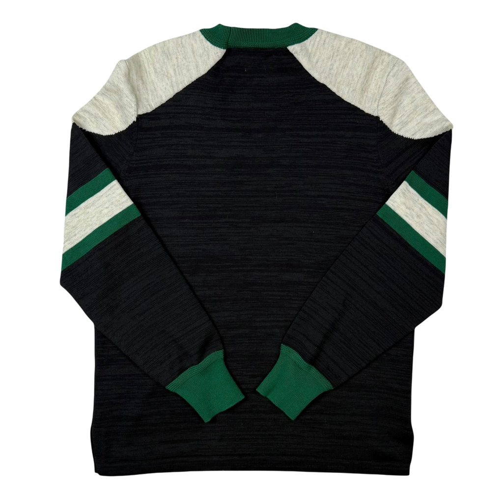 Isabel Marant Etoile Kingston 38-Intarsia Sweatshirt Black / Green (fits M)