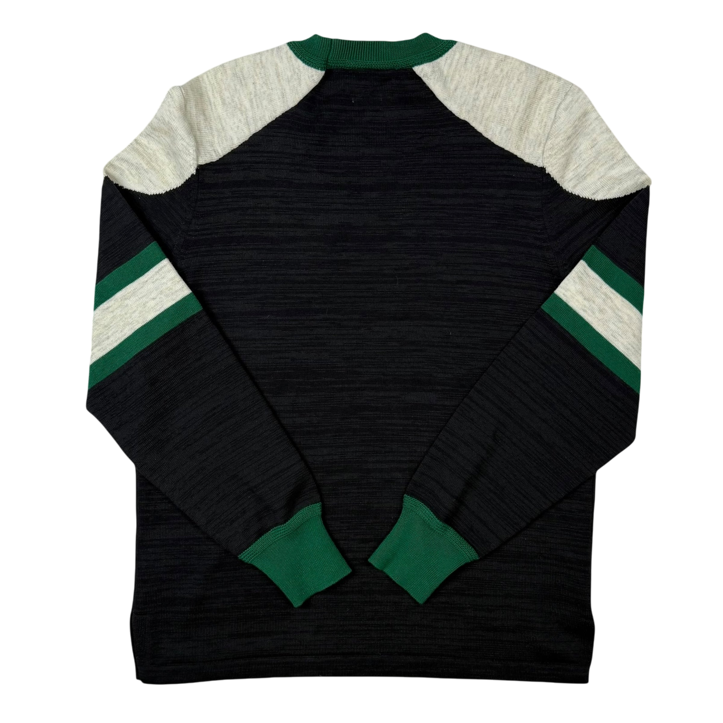 Isabel Marant Etoile Kingston 38-Intarsia Sweatshirt Black / Green (fits M)