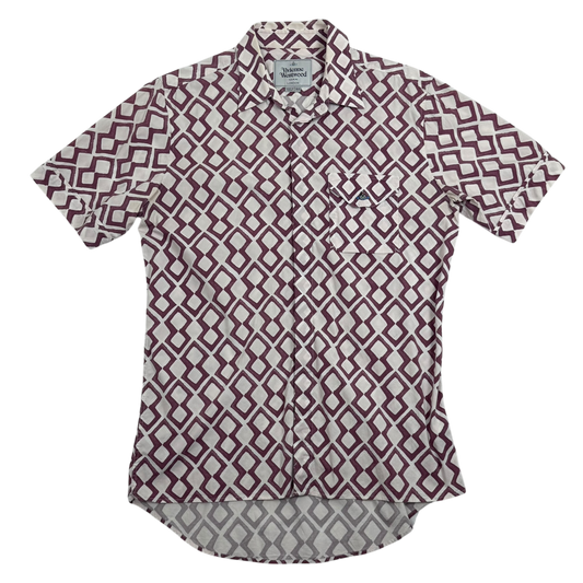 Vivienne Westwood Man Art Printed Button Up Shirt (Fits M-L)