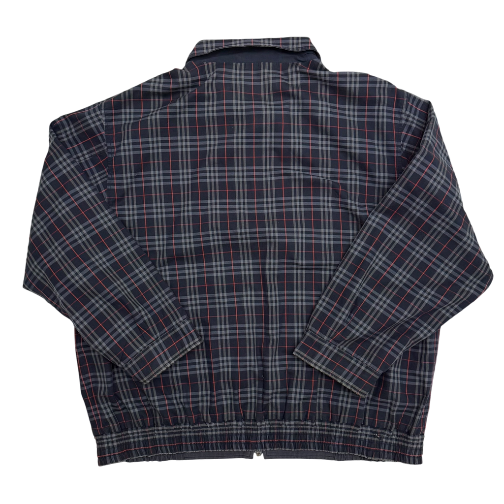 Burberry 90s Nova Check Reversible Harrington Jacket Navy (Fits M–L)