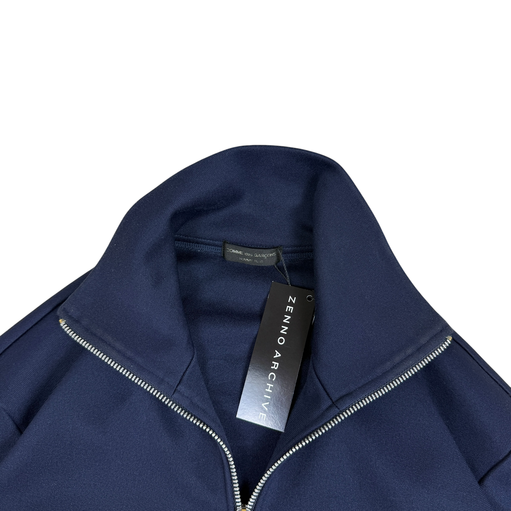 Comme Des Garçons Homme Plus 2004 ‘Permission Stop’ Track Jacket Navy/Cream (Fits S-M)