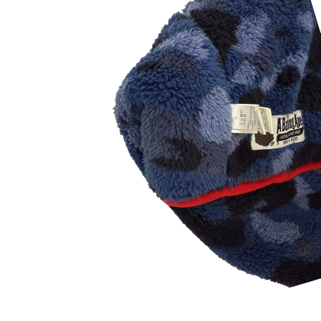 BAPE (A Bathing Ape) Fleece Scarf Red/Blue