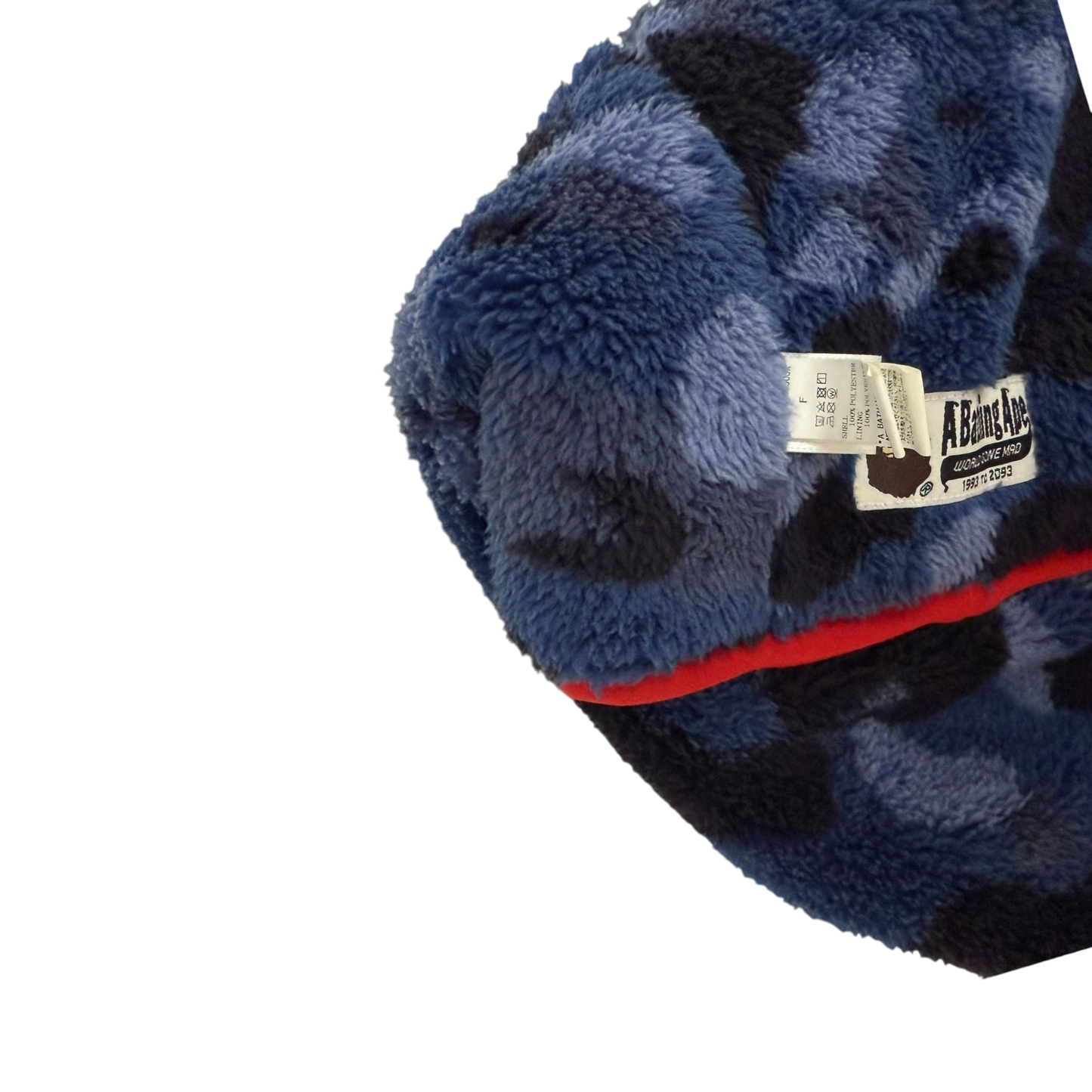 BAPE (A Bathing Ape) Fleece Scarf Red/Blue