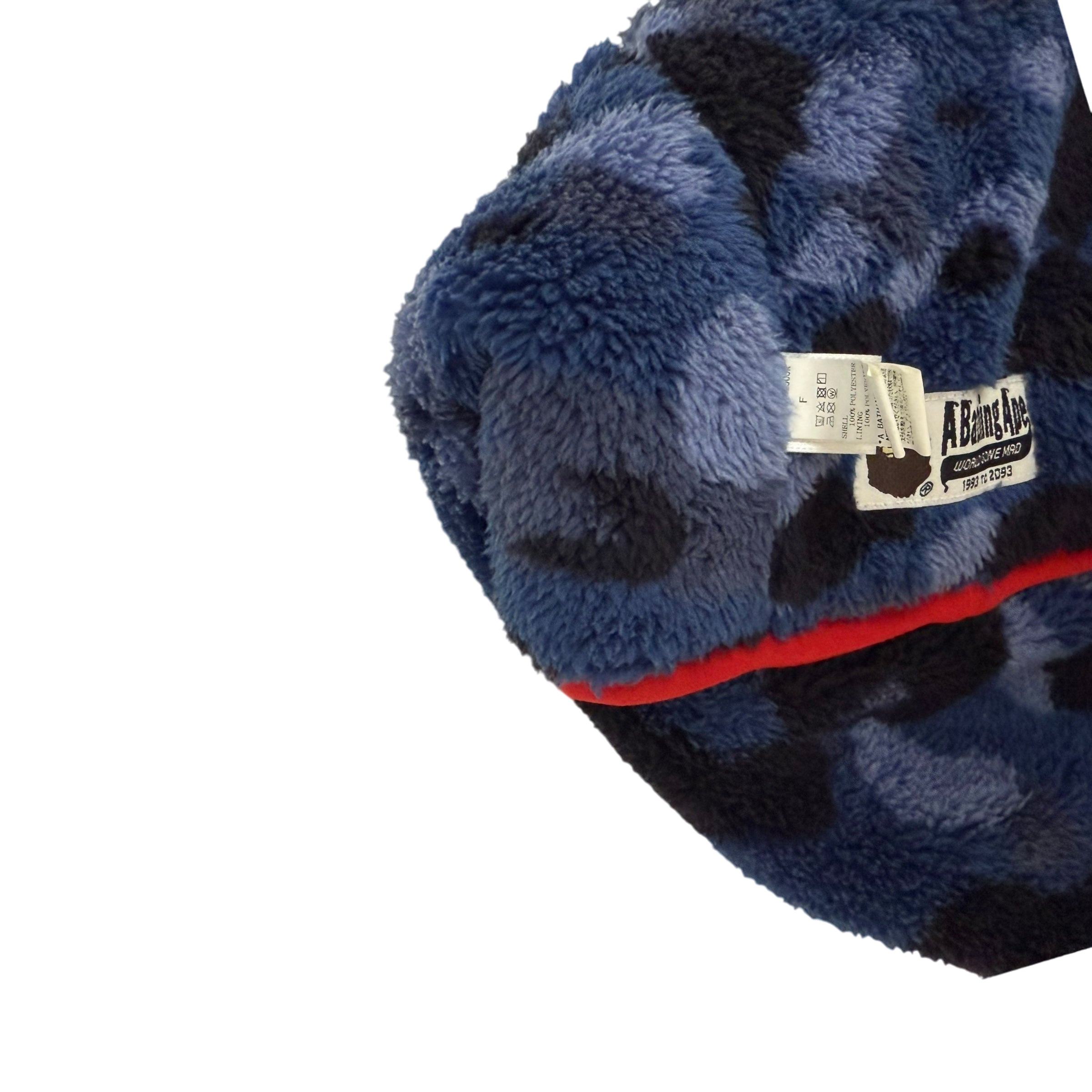 BAPE (A Bathing Ape) Fleece Scarf Red/Blue