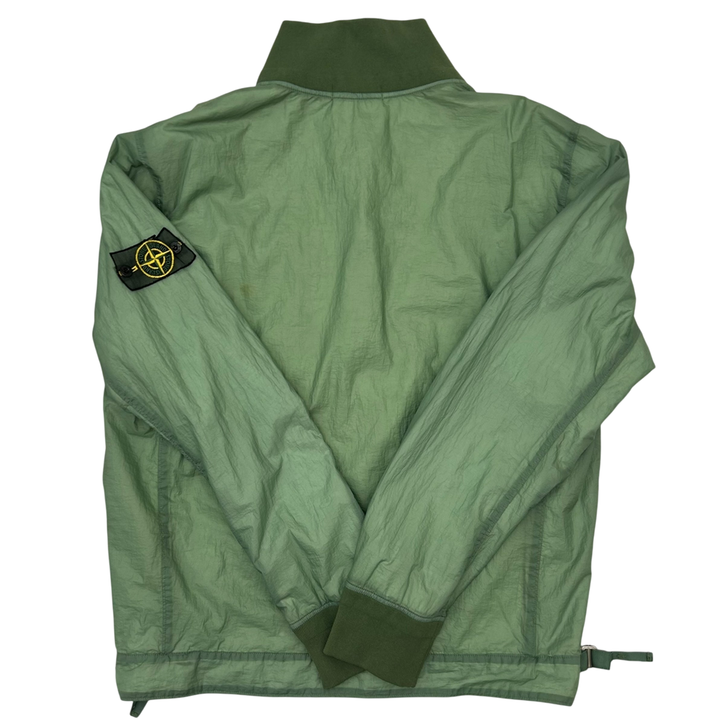 2009 Stone Island Hyperlight Nylon Mesh Badge Jacket Sage Green (Fits L/XL)
