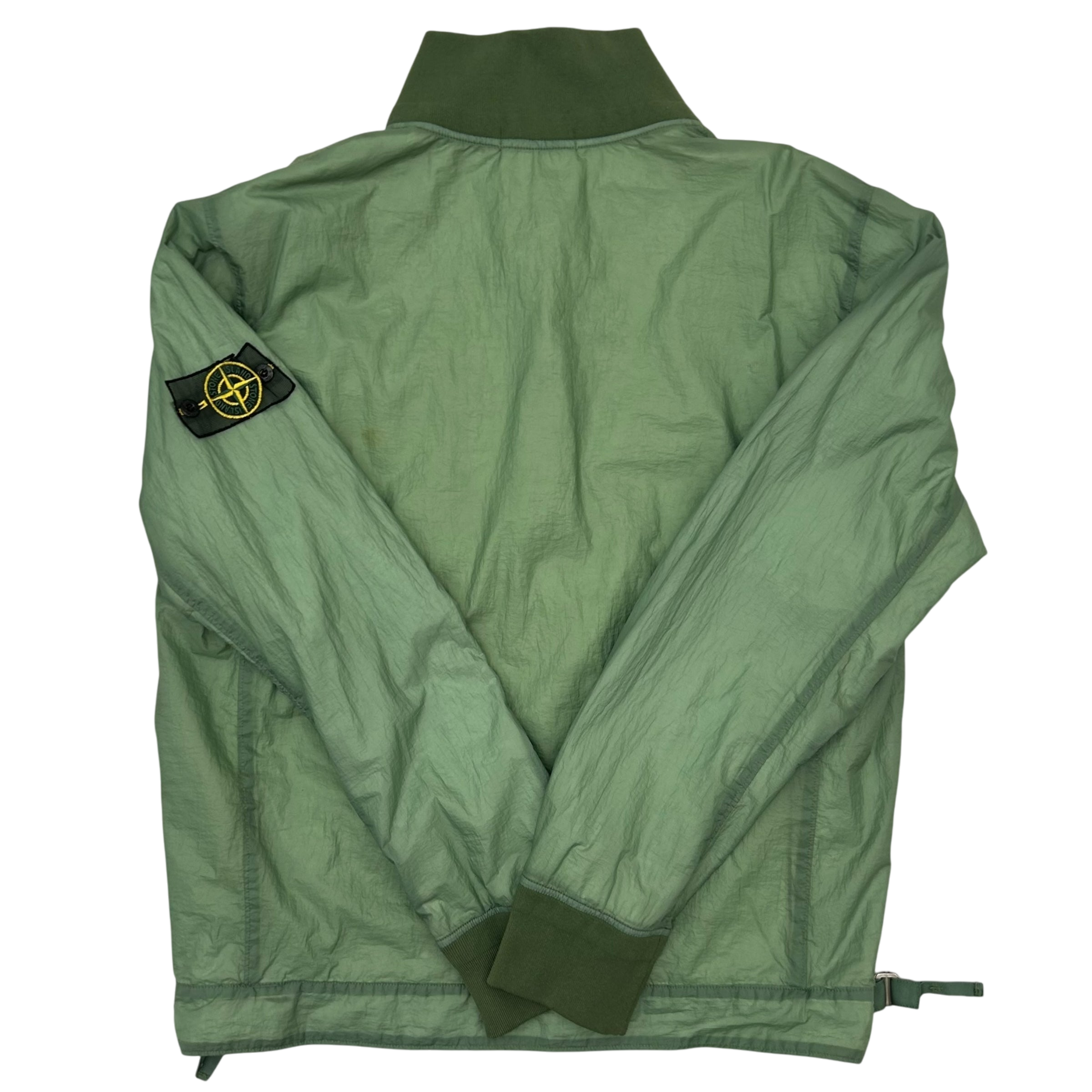 2009 Stone Island Hyperlight Nylon Mesh Badge Jacket Sage Green (Fits L/XL)