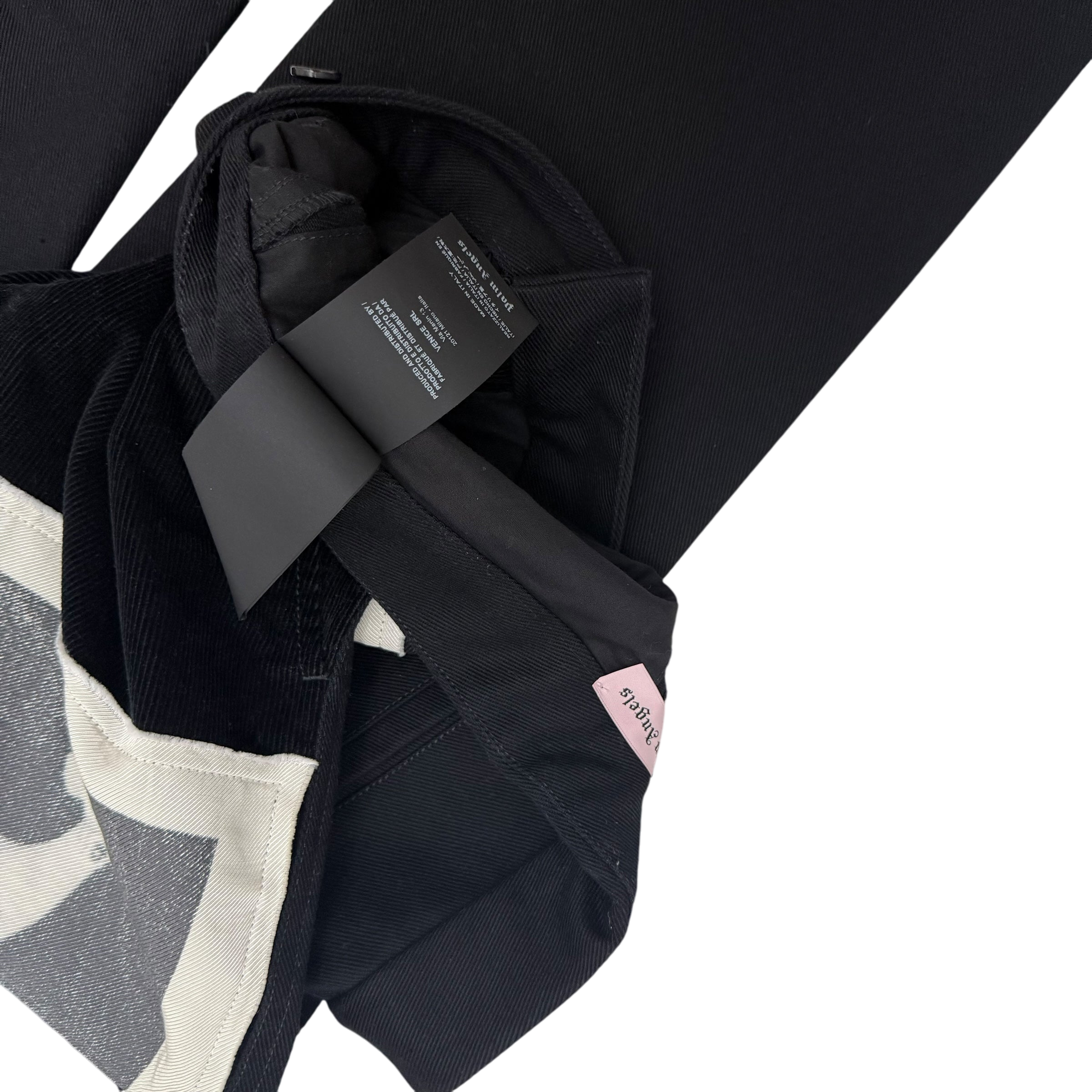 Palm Angels Corduroy Patchwork Pants Black (Size M)