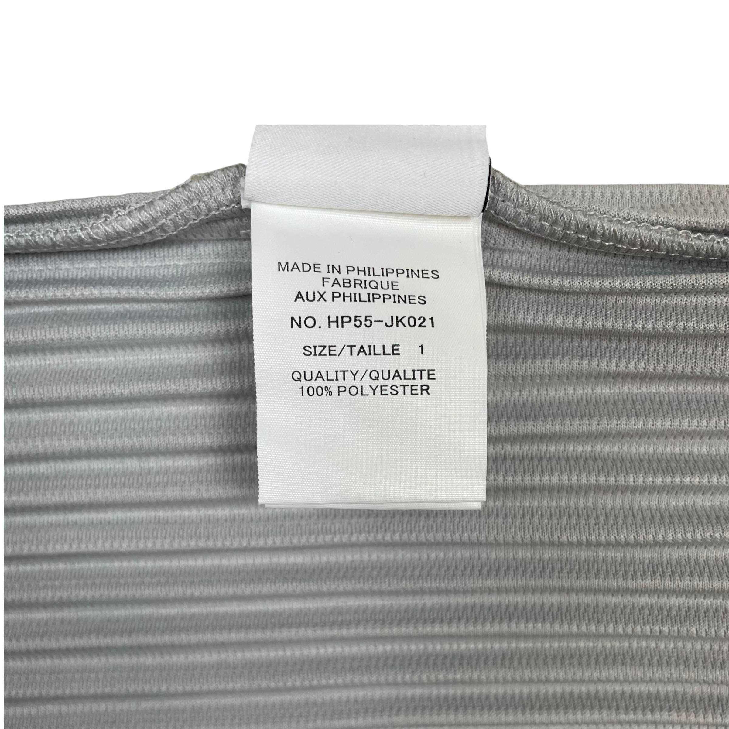 Issey Miyake Homme Plisse Pleated Long Sleeve Grey (Size 1)