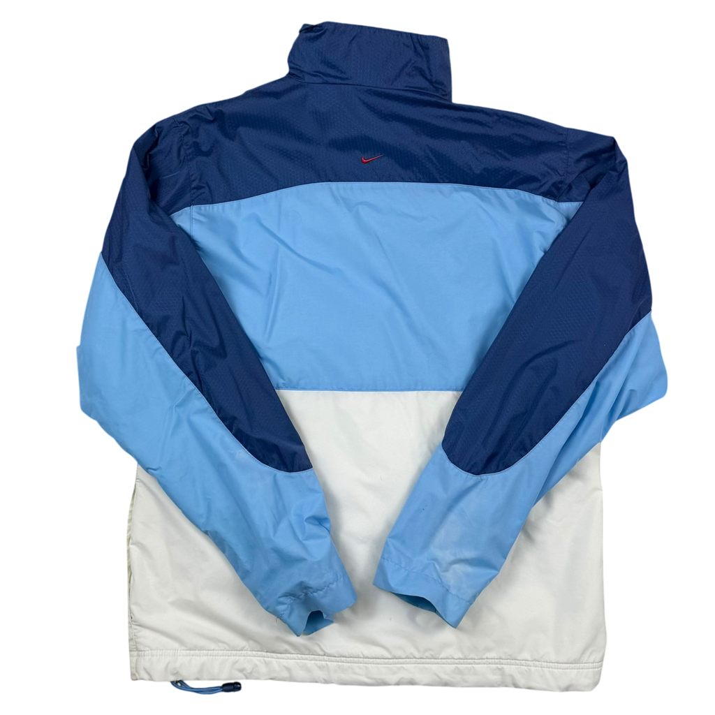 Nike 00s Hex Logo Insulated Track Jacket White/Blue (part of set) (Fits S-M)