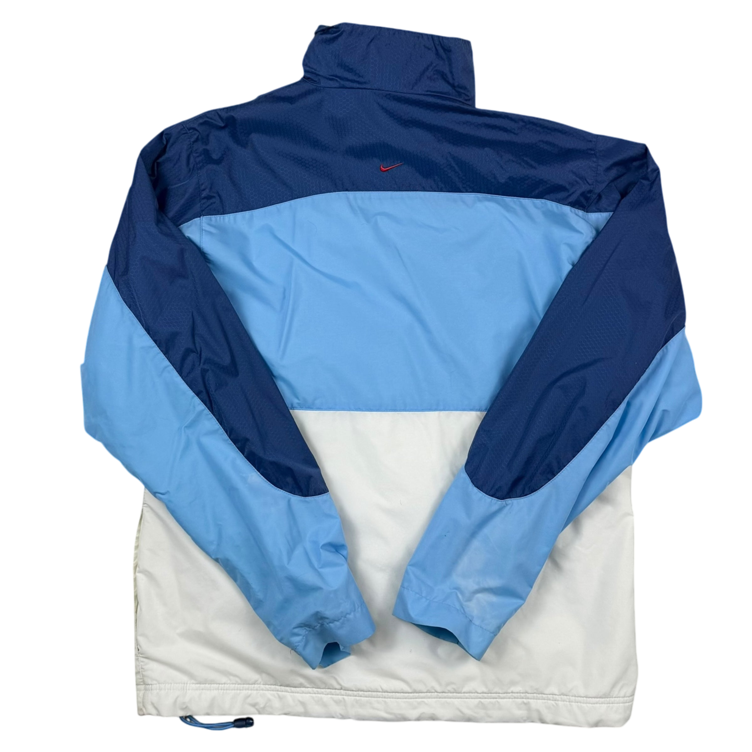 Nike 00s Hex Logo Insulated Track Jacket White/Blue (part of set) (Fits S-M)