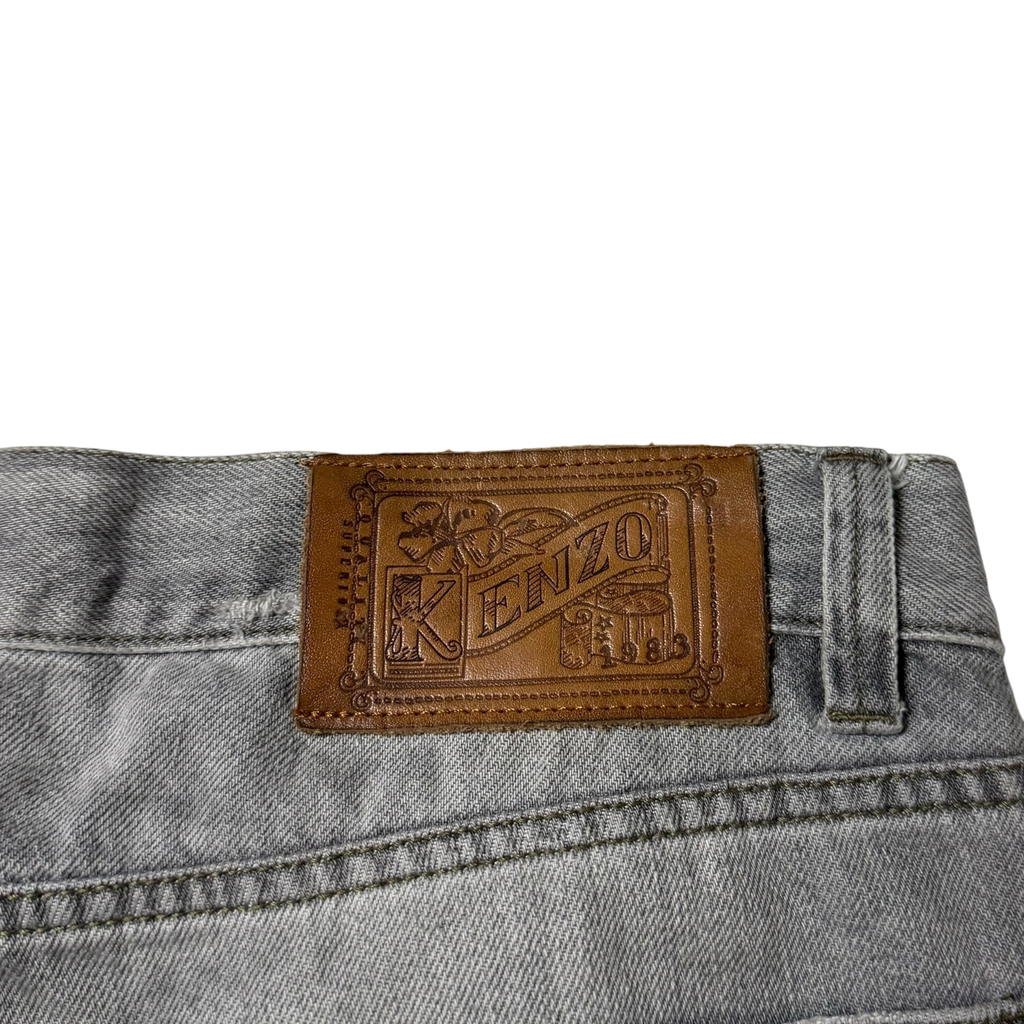 Kenzo Paris Easy Cut Patchwork Washed Jeans (Size 34”)
