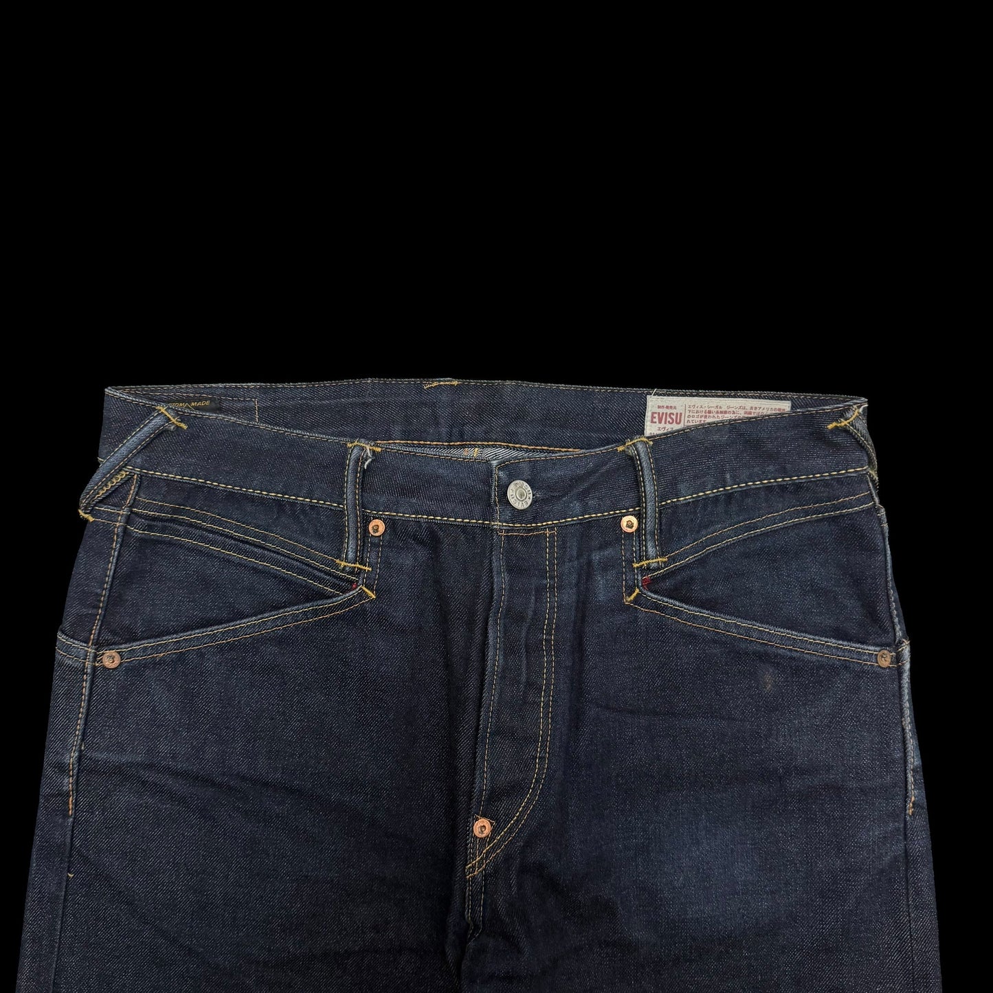 Evisu Pixel Diacock Logo Jeans (Size 31”)
