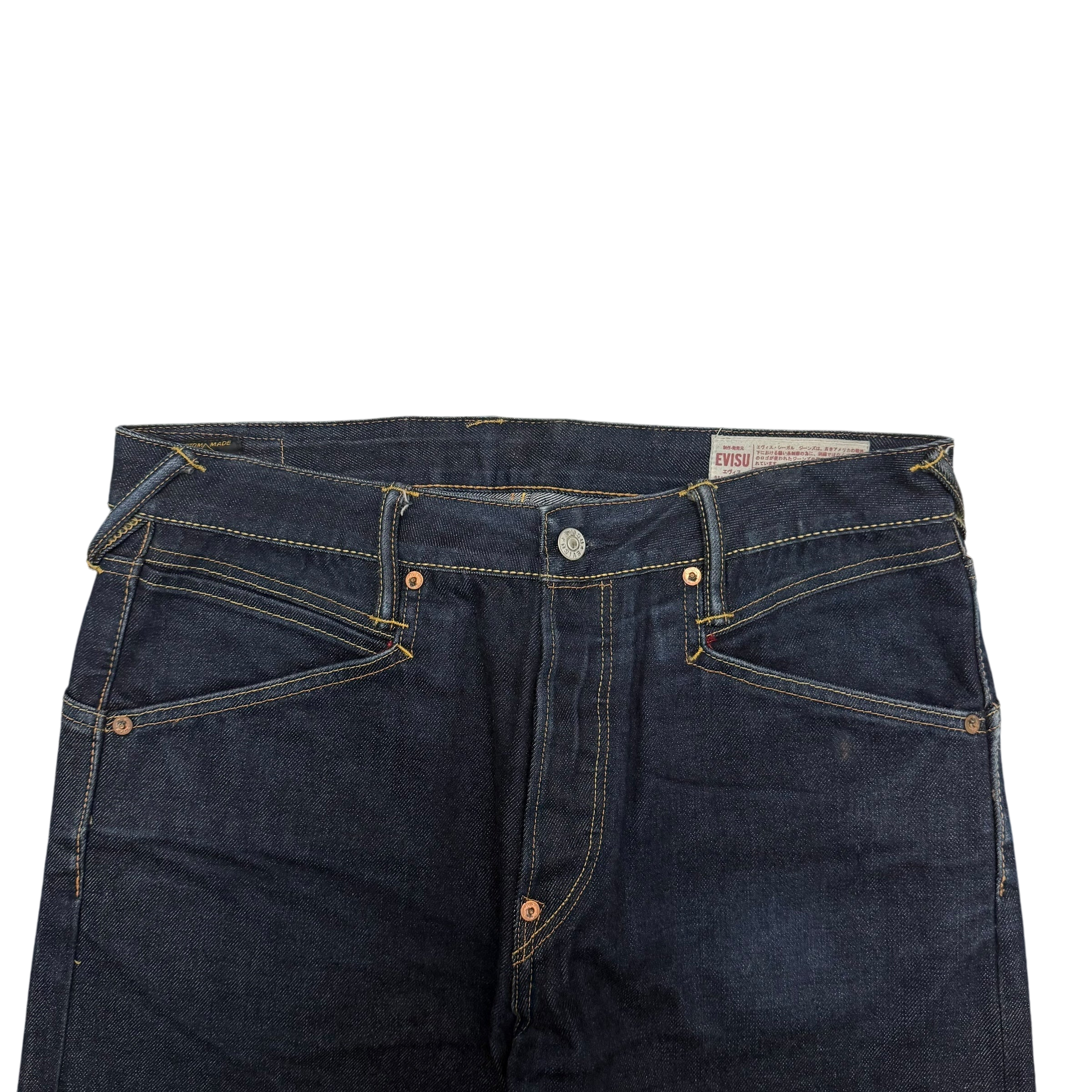 Evisu Pixel Diacock Logo Jeans (Size 31”)