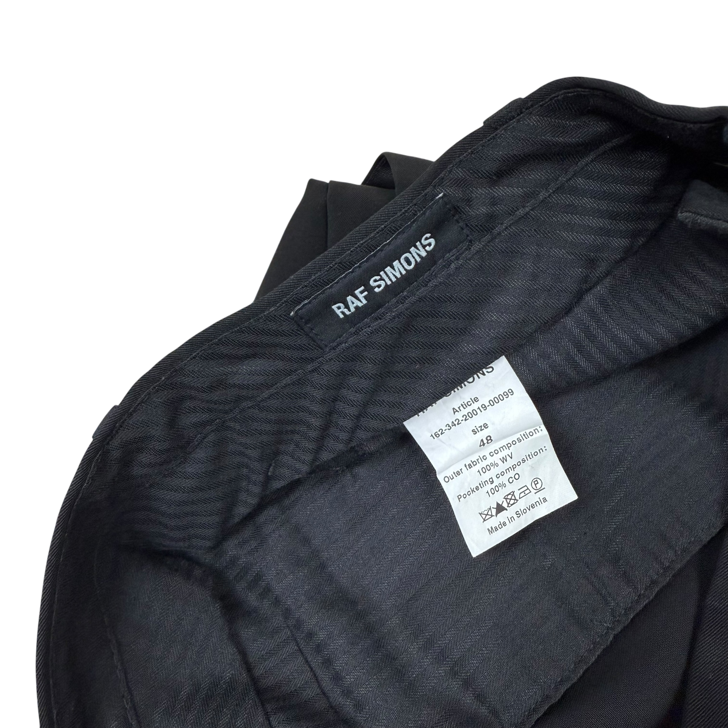 Raf Simons Pleated Trousers Black (Size M)