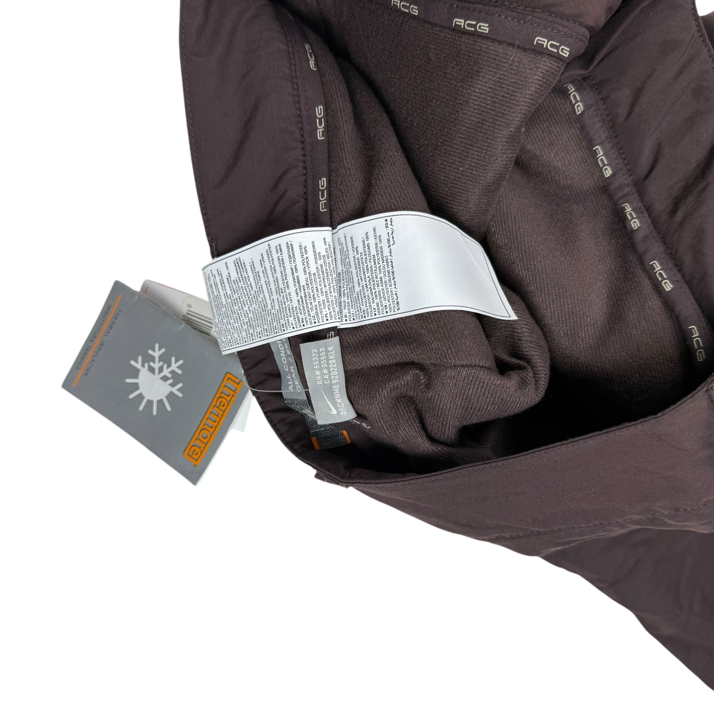 Nike ACG 00s Womens Insulated Cargo Pants Brown (Size 6)