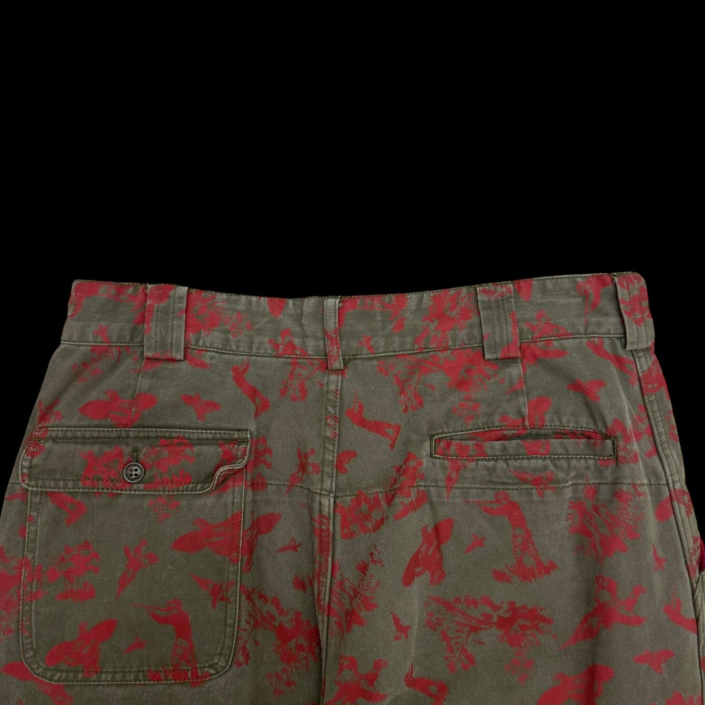 South2 West8 Fatigue Pants Green / Red (Size L)