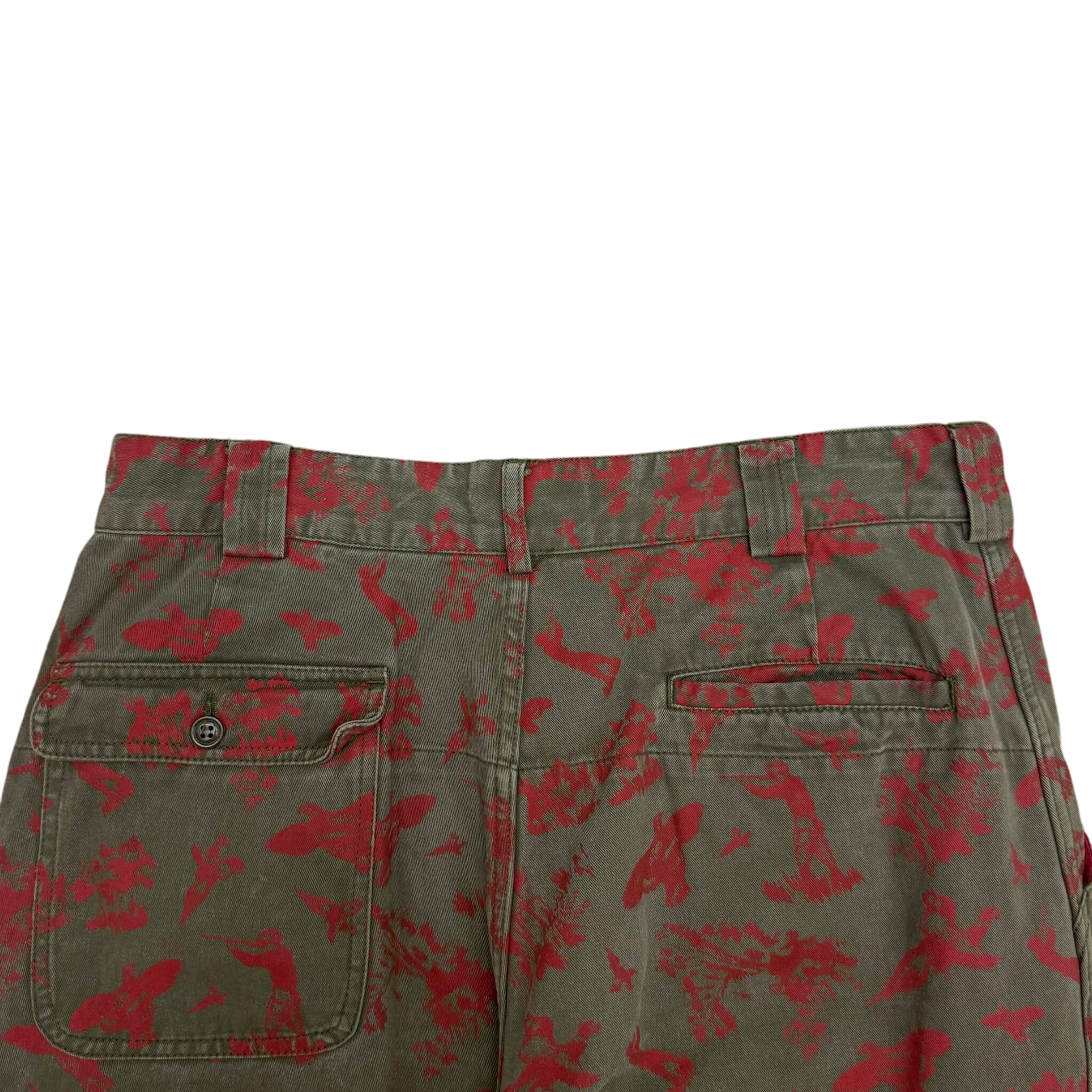 South2 West8 Fatigue Pants Green / Red (Size L)