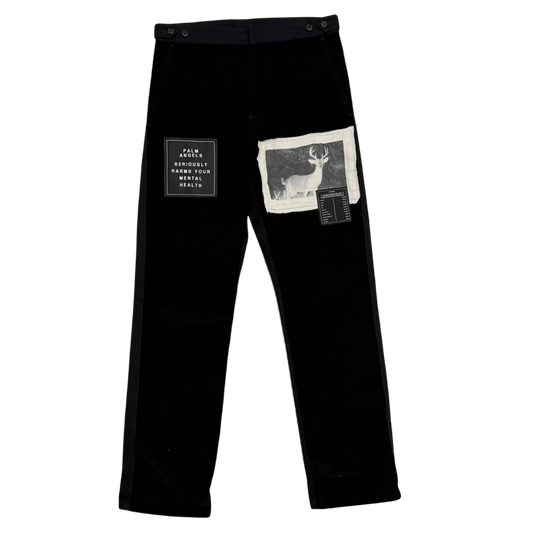 Palm Angels Corduroy Patchwork Pants Black (Size M)