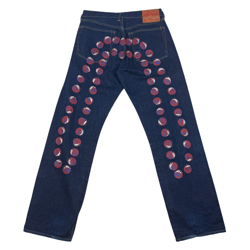 Evisu 00s Dot Daicock Japanese Denim Jeans (Size 32”)