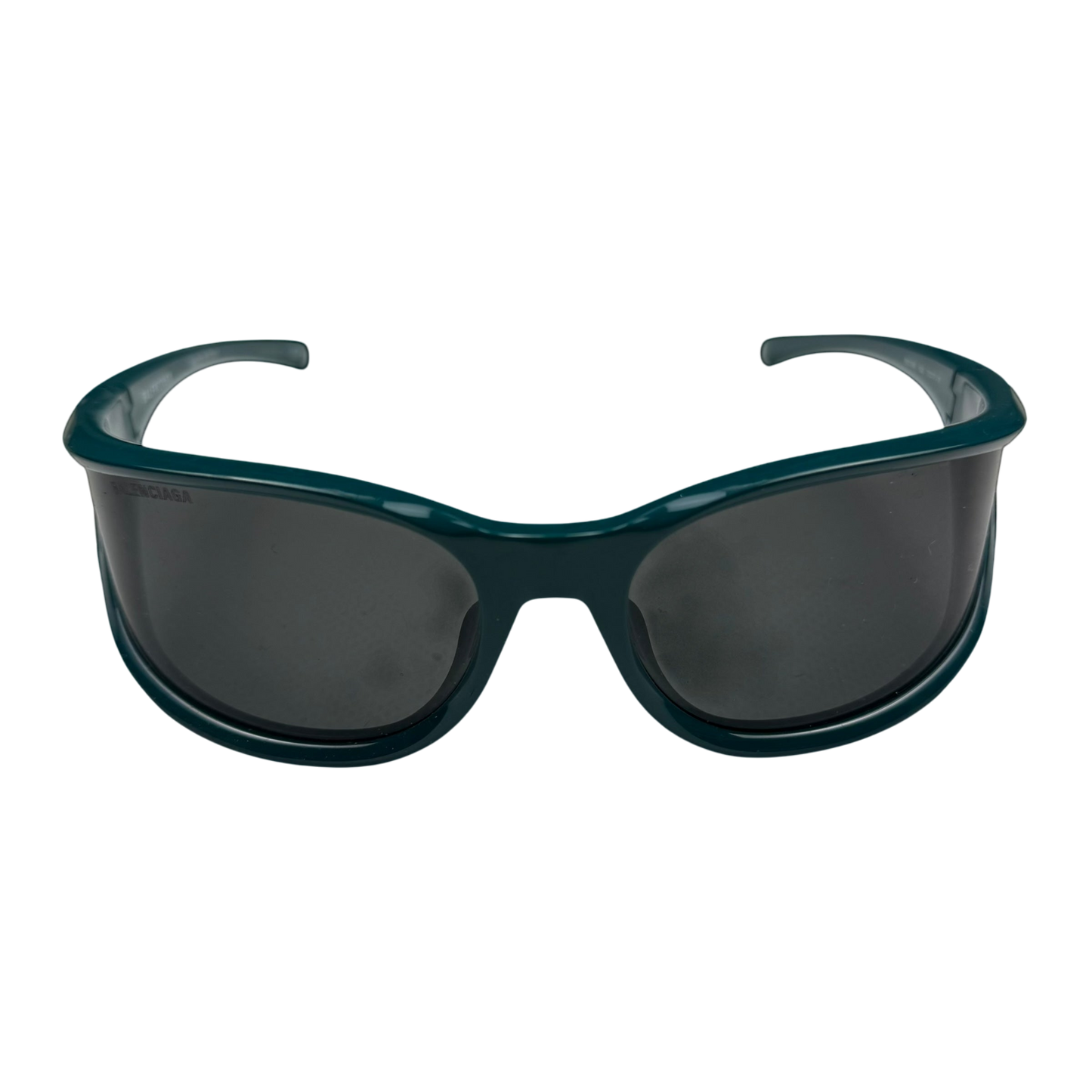 Balenciaga Extreme Oval Sunglasses Green