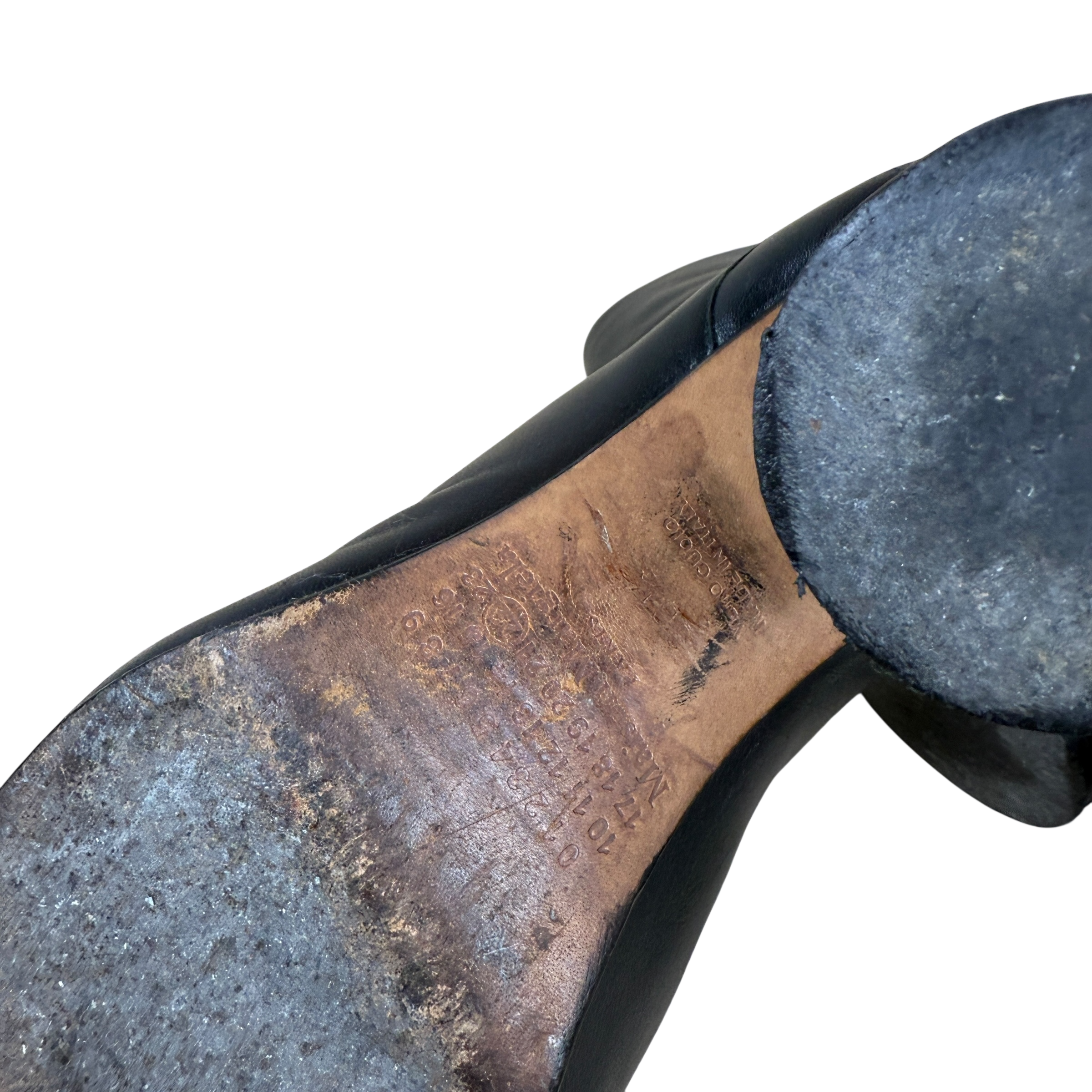 Maison Margiela 80mm Leather Tabi Boots Black (Size EU36.5)