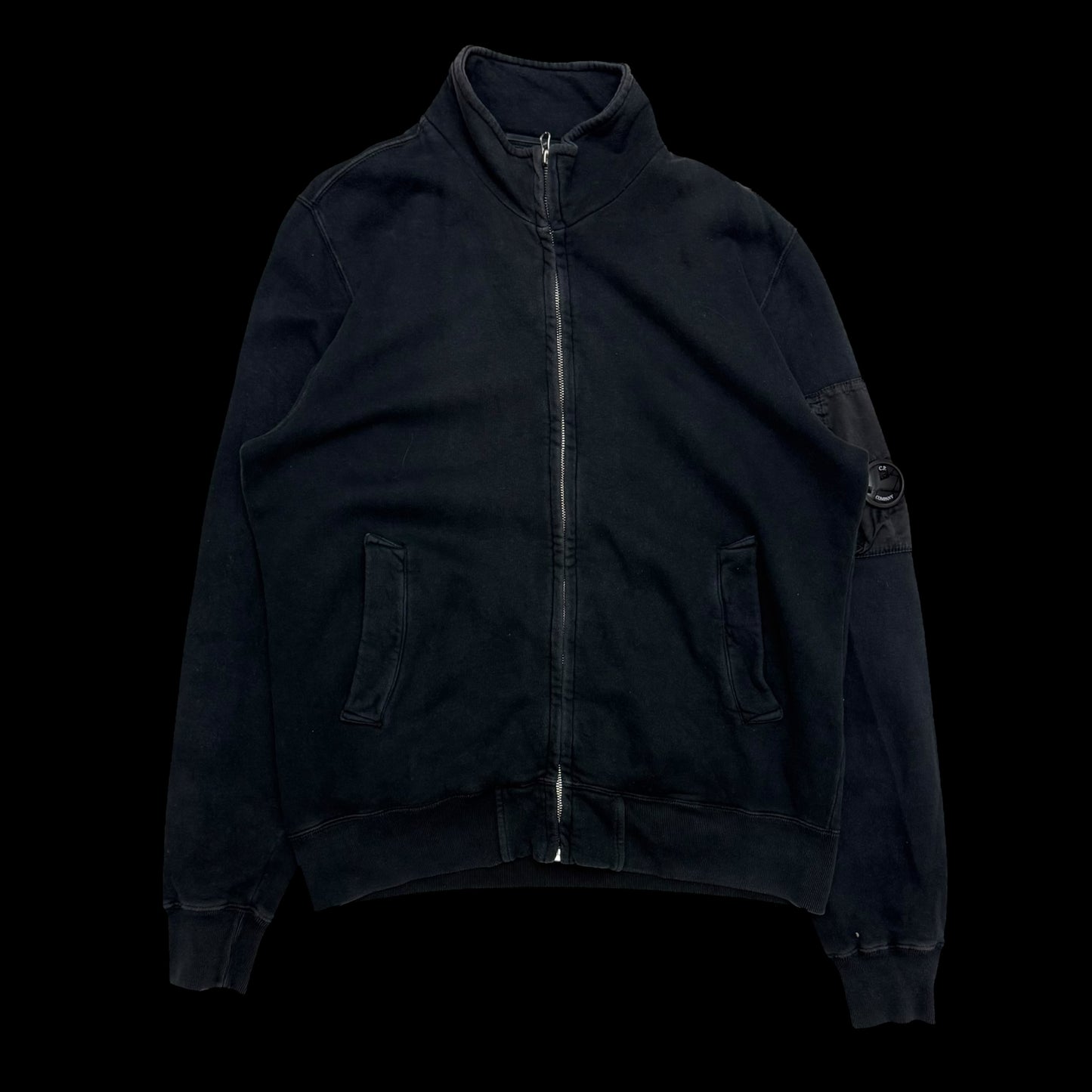 C.P. Company AW14 Cotton Lens Viewer Zip-Up Sweatshirt Navy (Fits L)