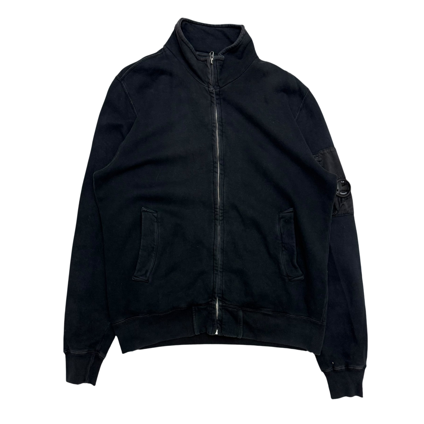 C.P. Company AW14 Cotton Lens Viewer Zip-Up Sweatshirt Navy (Fits L)